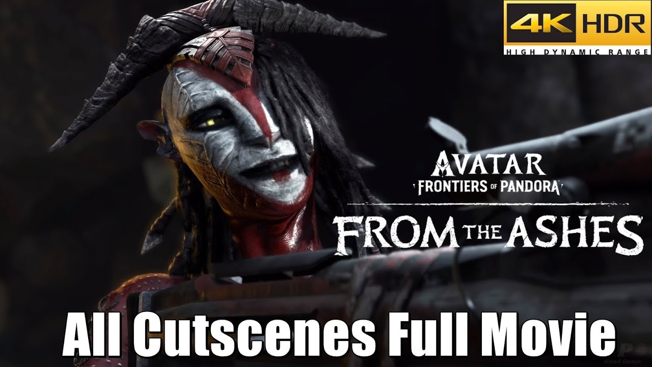 Avatar Frontiers Of Pandora &ndash; From The Ashes DLC | All Cutscenes Full Movie ( 4K HDR Story )