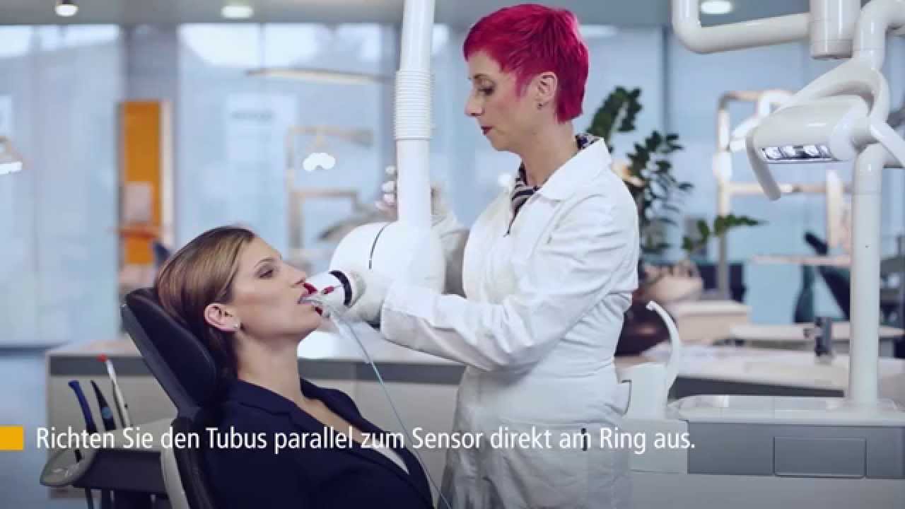 Korrekte Positionierung der XIOS XG Supreme Sensoren: Horizontale Bissflügel