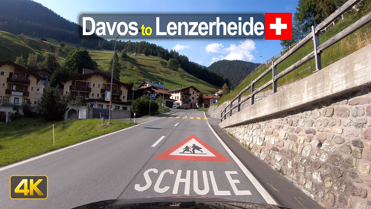 Driving from Davos to Lenzerheide - Scenic Drive Switzerland!
