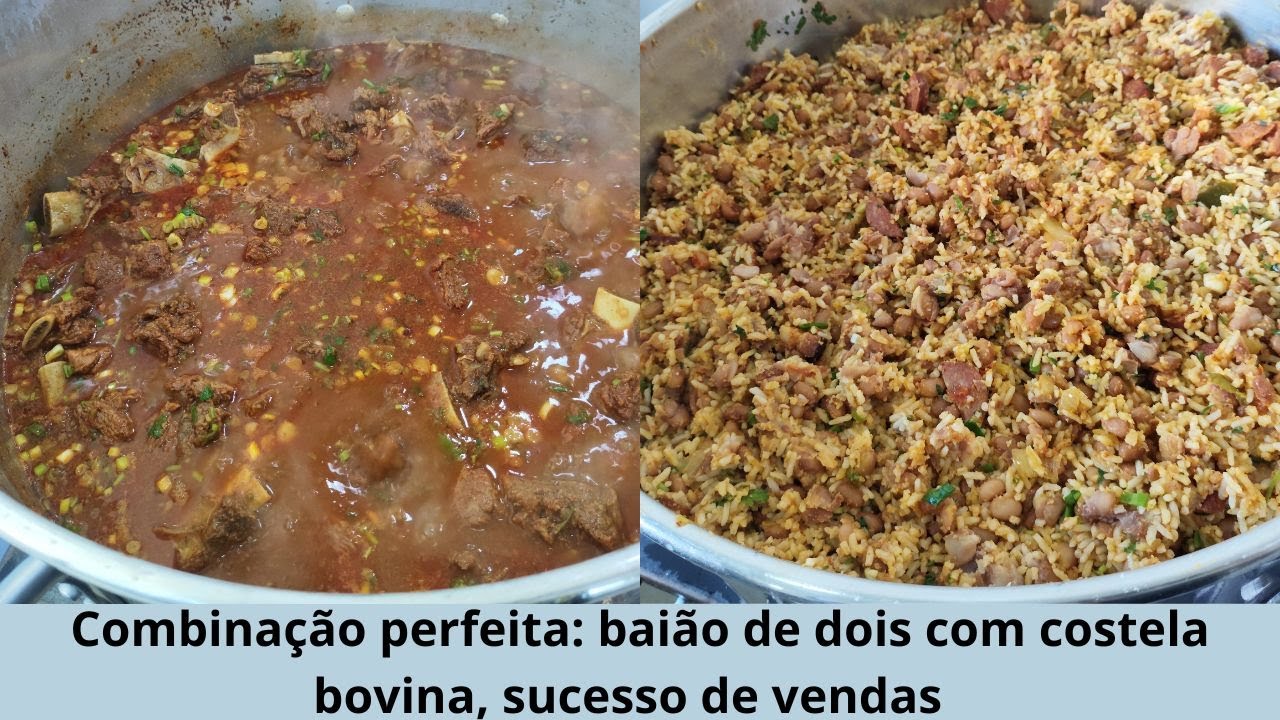 Não tem combinação melhor que essa, baião de dois com costela bovina. Sucesso de vendas!