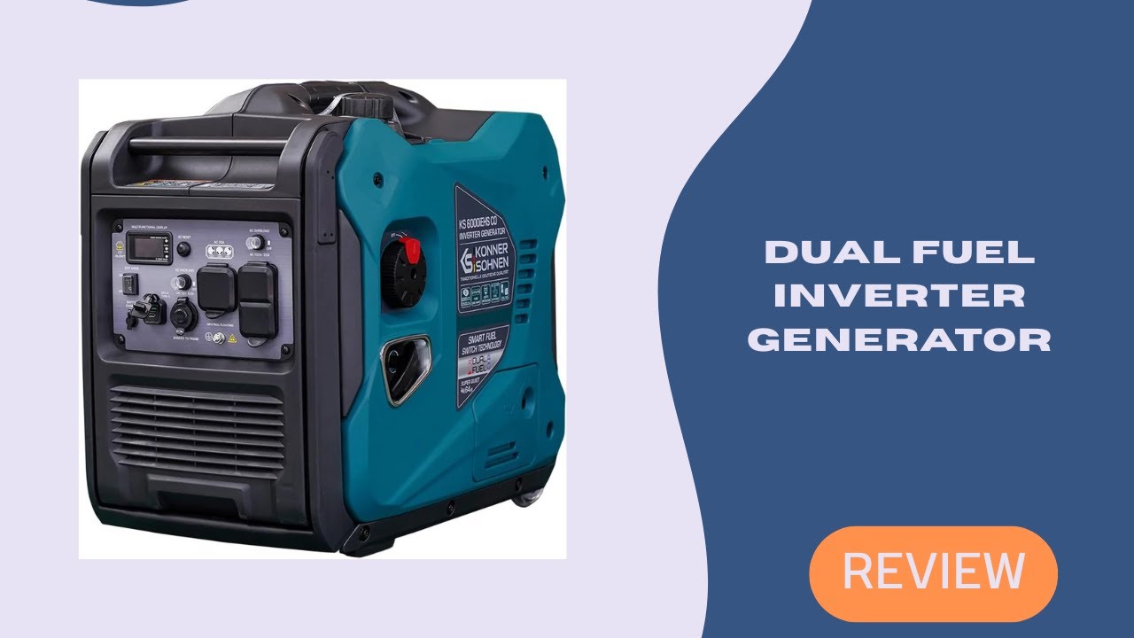 Konner & Sohnen KS 6000iEHS CO Dual Fuel Inverter Generator Review | 5500W Quiet Power