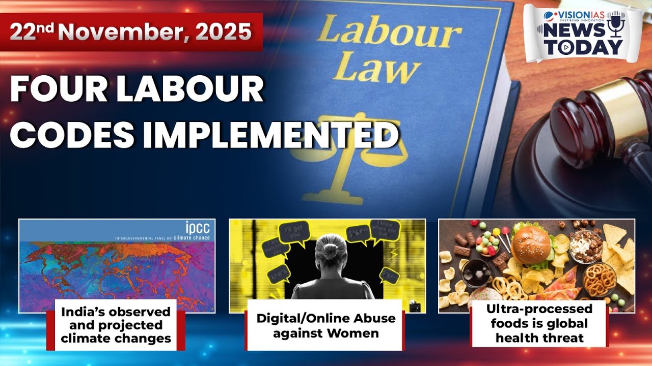 News Today | Daily Current Affairs | 22nd November 2025