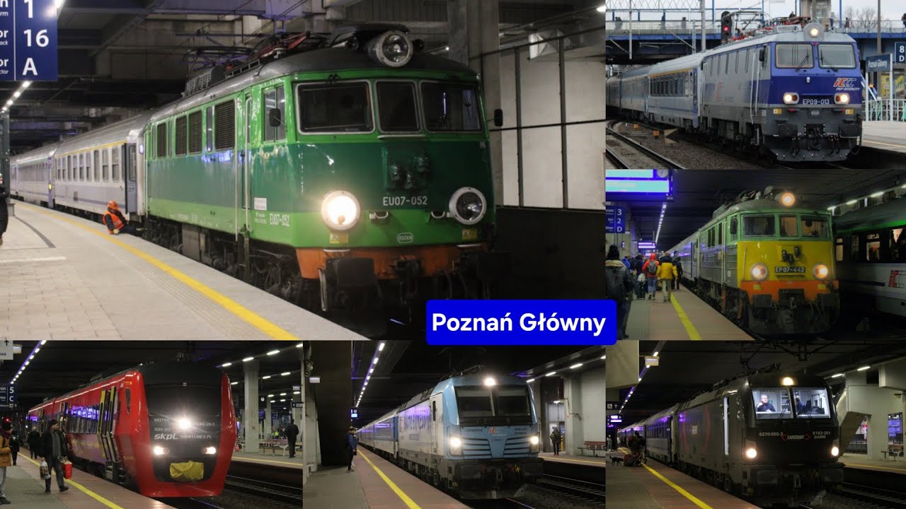 Pociągi na stacji Poznań Główny TLK, IC, EIC