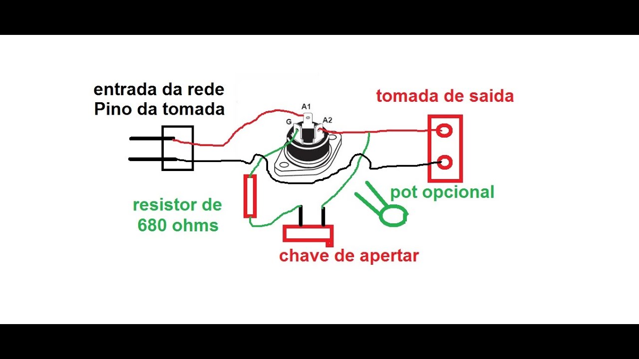 Triac bta 40 como eu ligo !!??