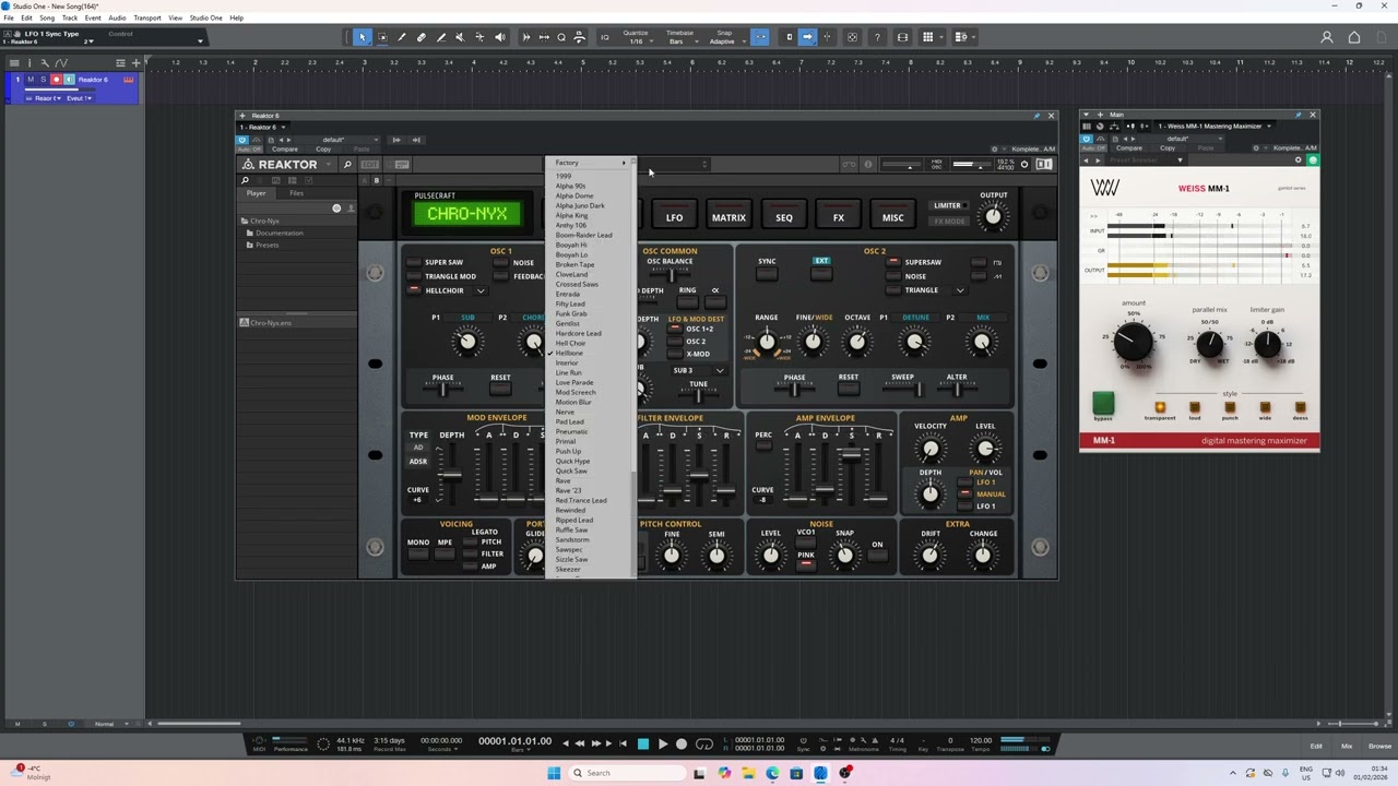 Impact Soundworkx Chronyx  (JP-8080 emulation demo)