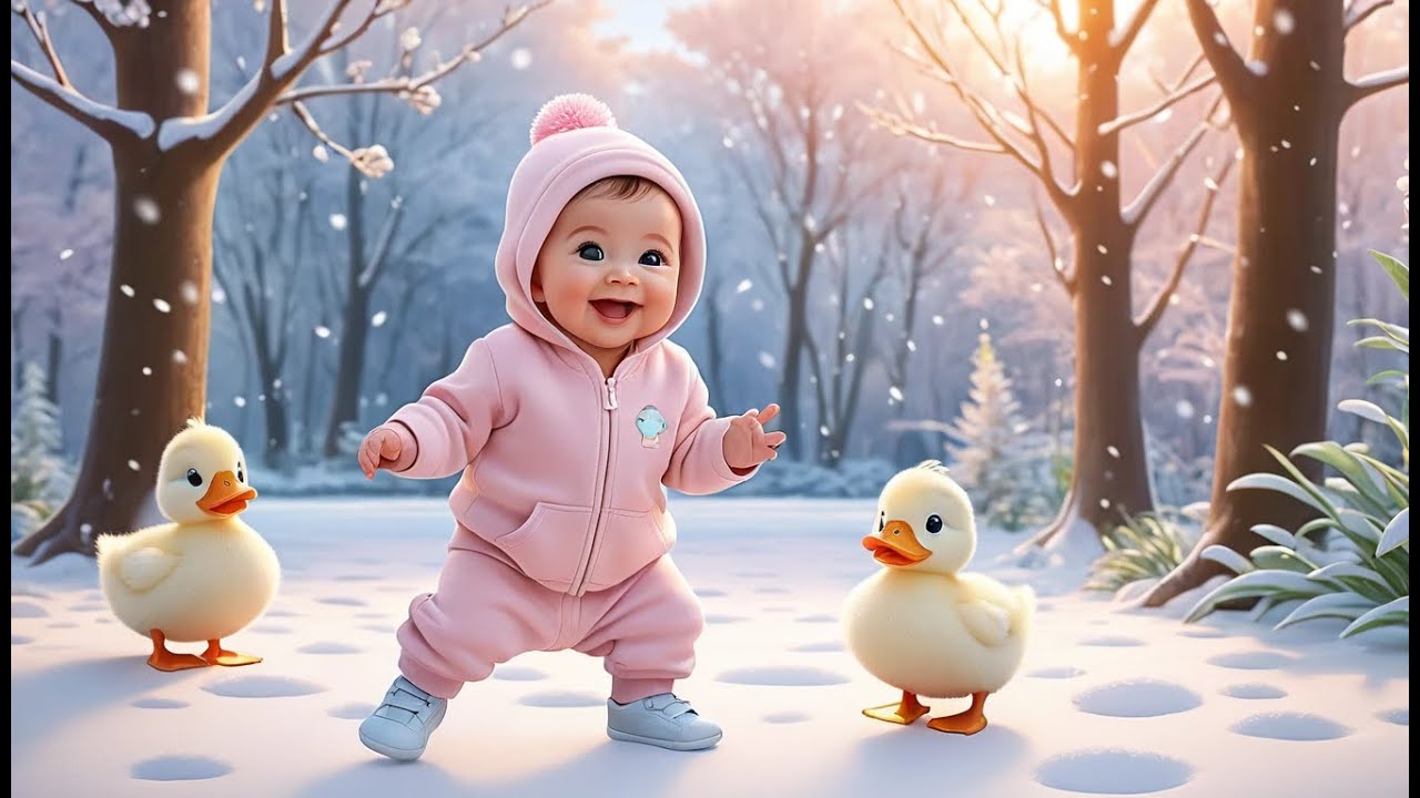 Winter Duck Walk | Fun Winter Learning & Action Video for Toddlers