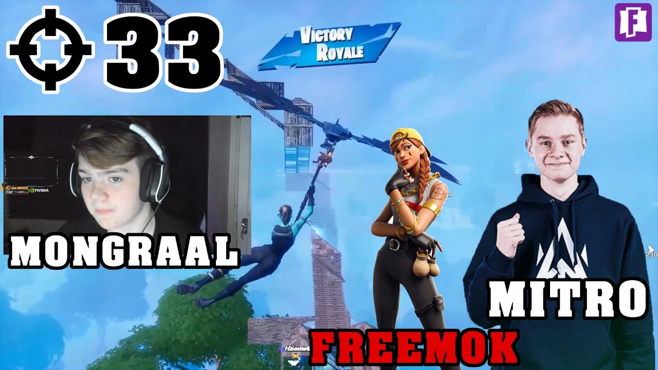 Mongraal, Mitr0 & Freemok Went Full W-Key & Shows Their Best Mechanics In The Trio Cup