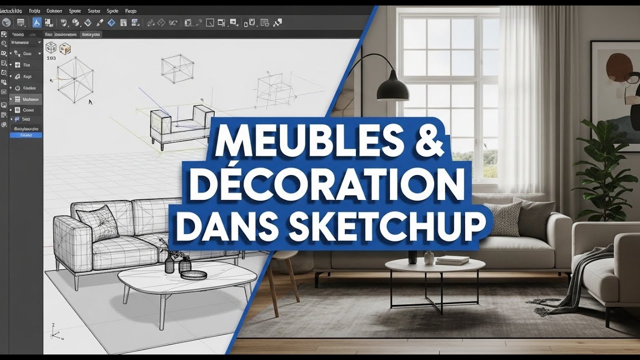 MEUBLE Décoration Dans Sketchup