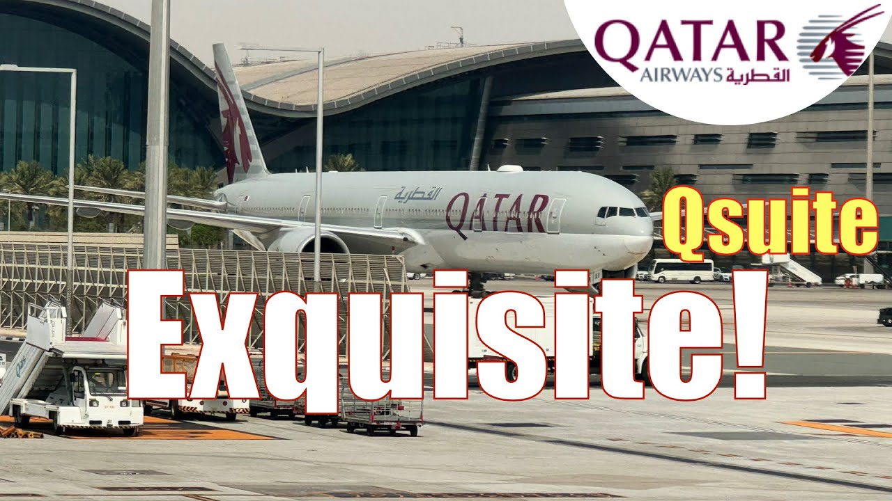 4K | Qatar Setting the Bar Again? Qsuite with Restaurant-Quality Dining B777 from Doha to Jakarta