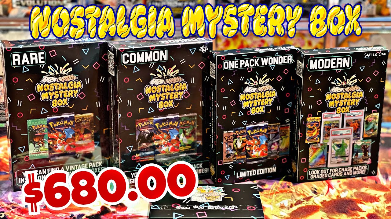 Набор Nostalgia Mystery Box на 680 долларов — открываю весь ассортимент! #pokemon #reaction #coll...