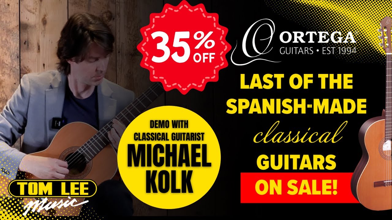 35% OFF Spanish-Made Ortega Guitars! Demo with Michael Kolk