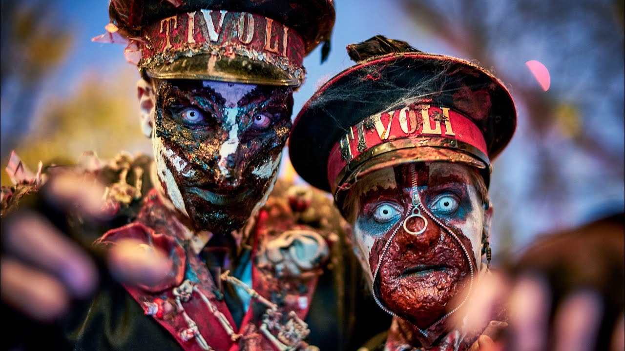 (4K)Tivoli Friheden | Aarhus Denmark -Halloween Edition- Walk Tour 🇩🇰