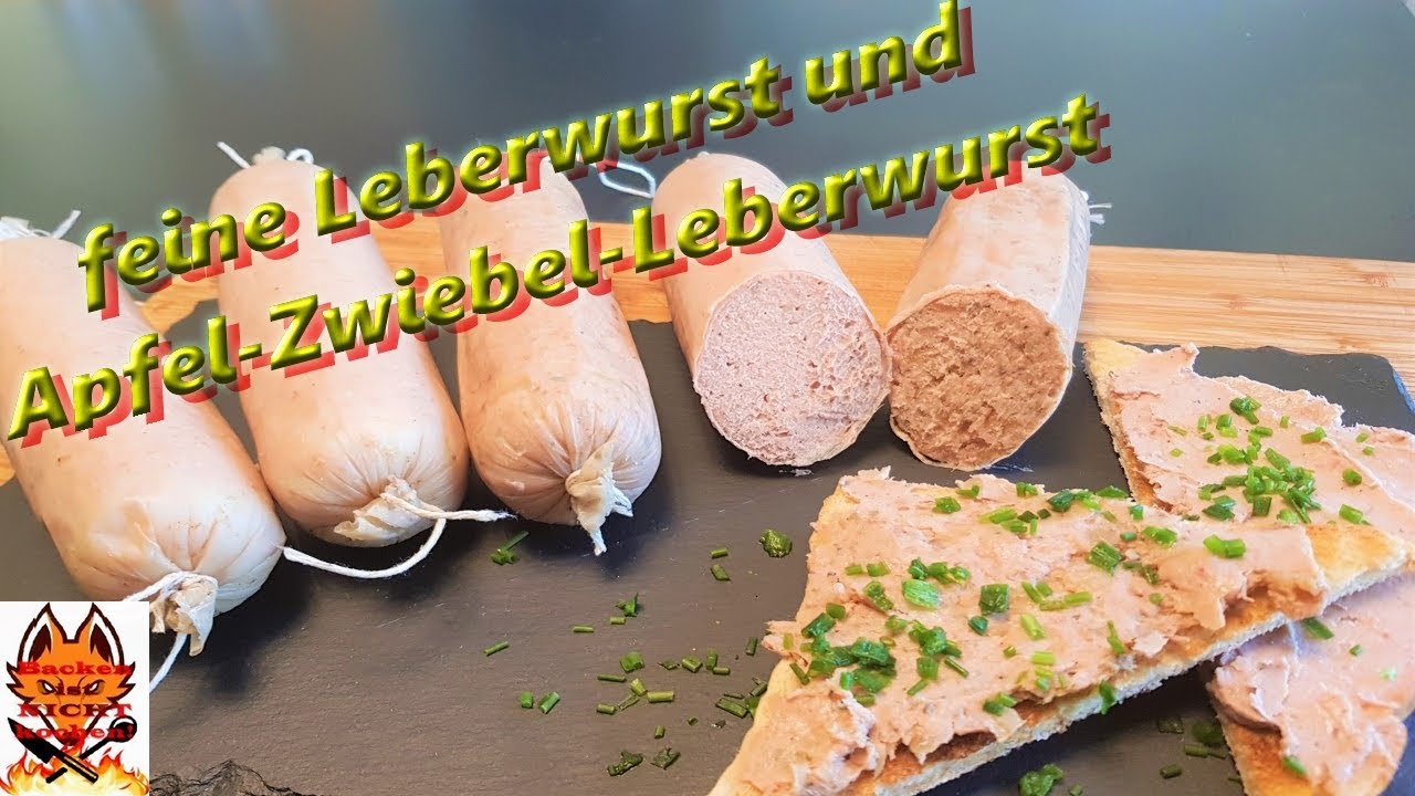 feine Leberwurst und Apfel-Zwiebel-Leberwurst