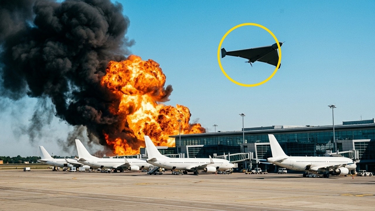10 Dron&oacute;w Nad Moskwą &mdash; Si&oacute;dma Noc Z Rzędu, Lotniska Zamknięte
