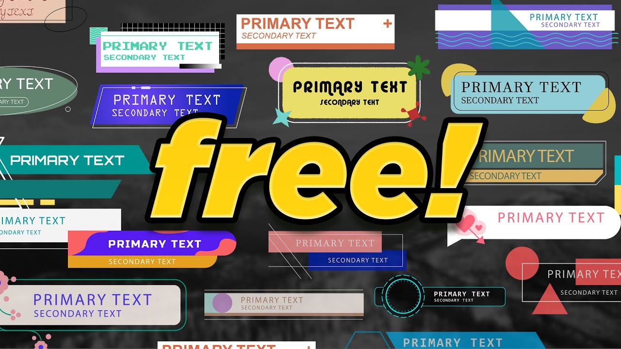100+ FREE Lower Thirds Templates for After Effects