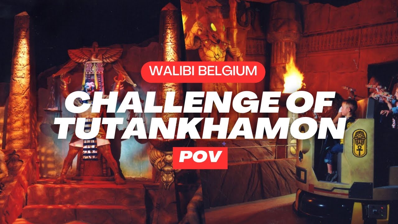 Walibi Belgium | Challenge of Tutankhamon (Egyptian interactive Dark Ride) POV 2024