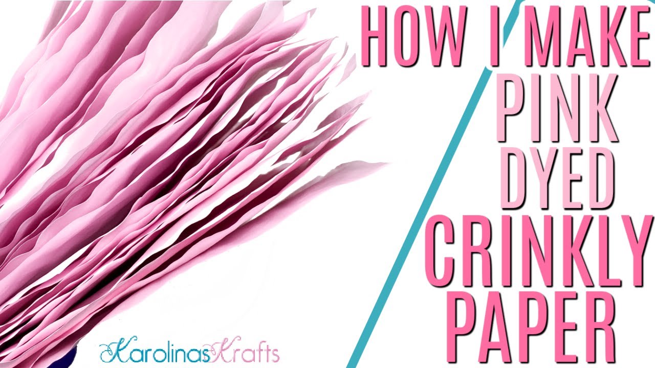 How to make Pink Dyed Paper for Journals using Food Coloring