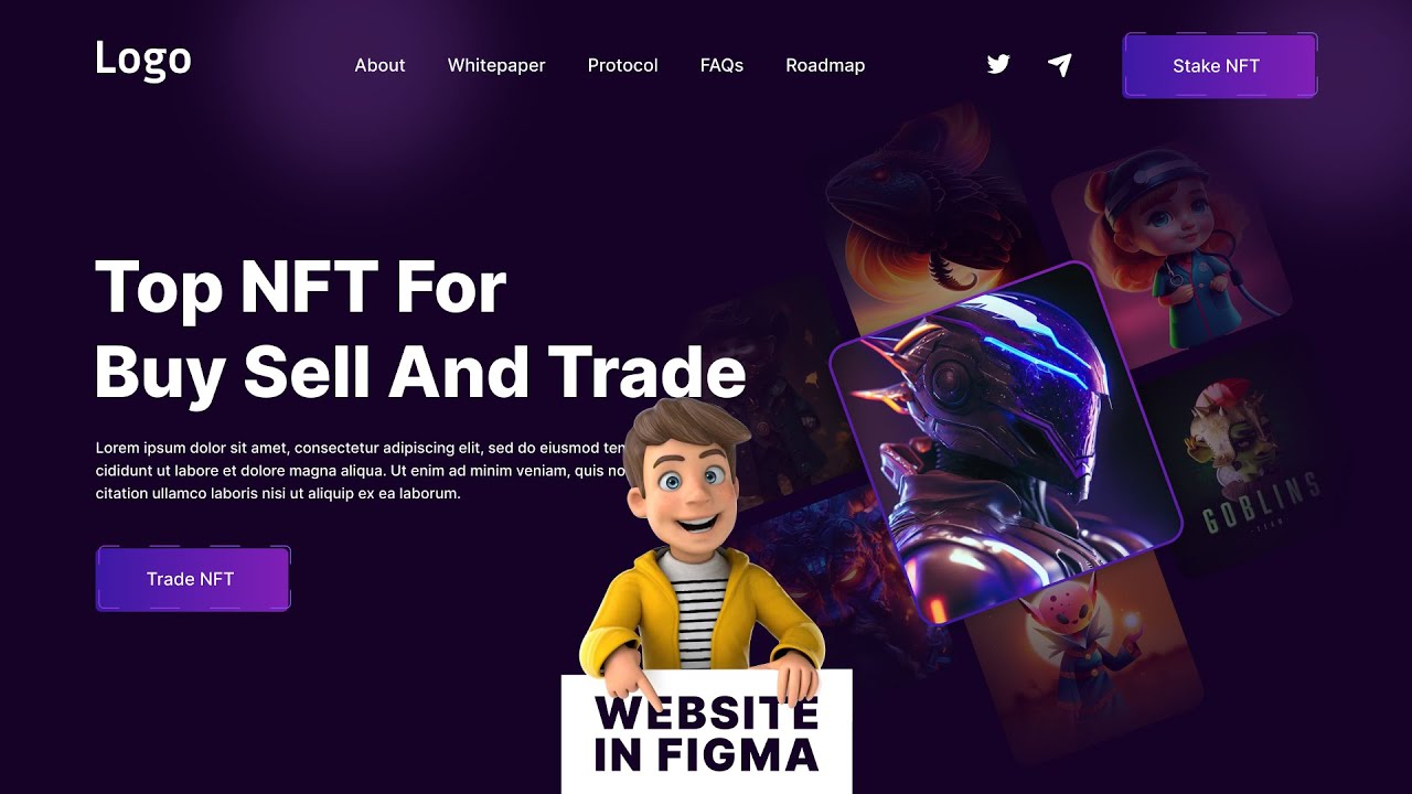 Create Creative NFT Website Designs | Figma Tutorial