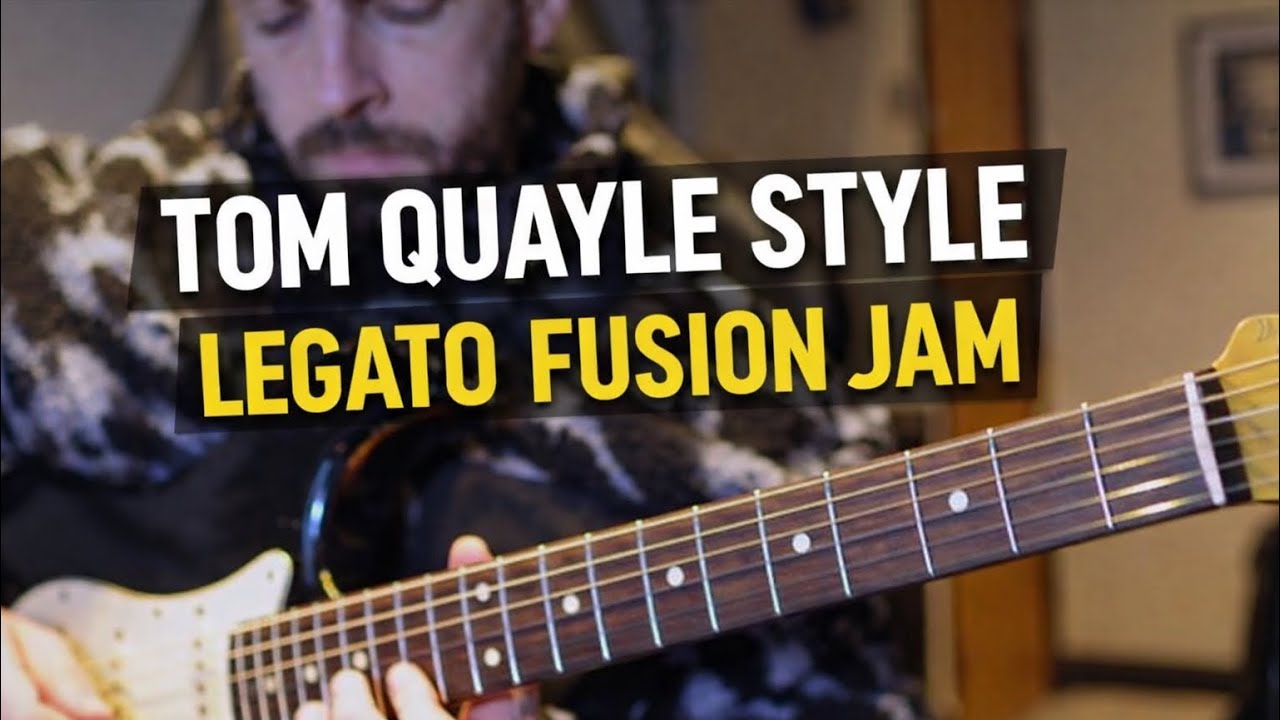 Tom Quayle Style Fusion Improv Jam | Modern Legato Guitar