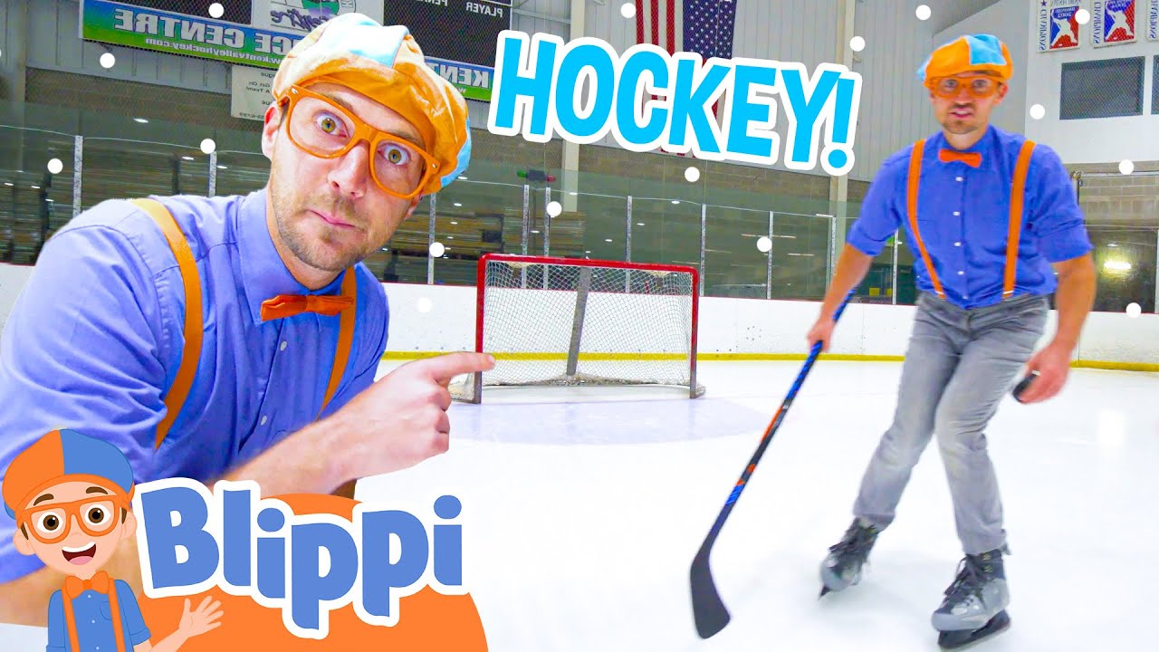 Blippi Learns Ice Hockey Skating Like A Pro! | Fun Learning Sports | Educational Videos for Kids