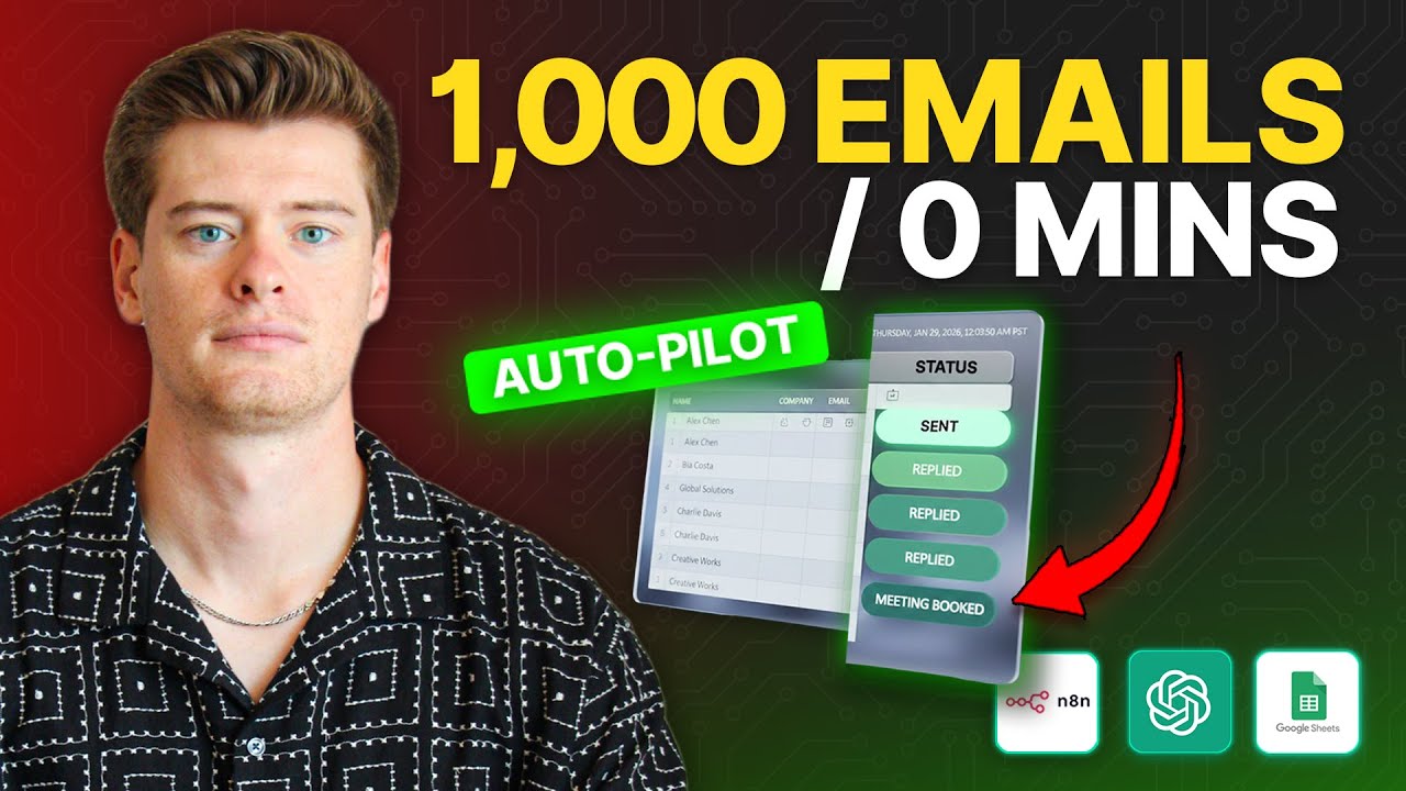 I Built an AI Sales Agent that Sends 1,000+ Personalized Emails (Full Tutorial)