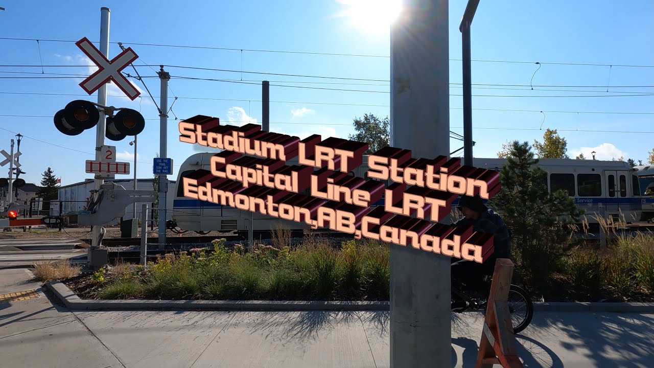 Stadium LRT Station 4k | Edmonton LRT|Edmonton,Canada