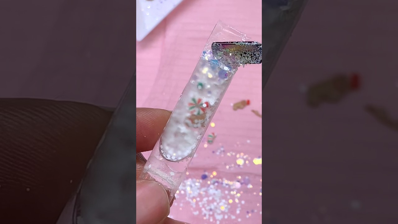 WINTER LIQUID  SNOWGLOBE NAILS | AQUARIUM NAILS #nailtutorial #nailart