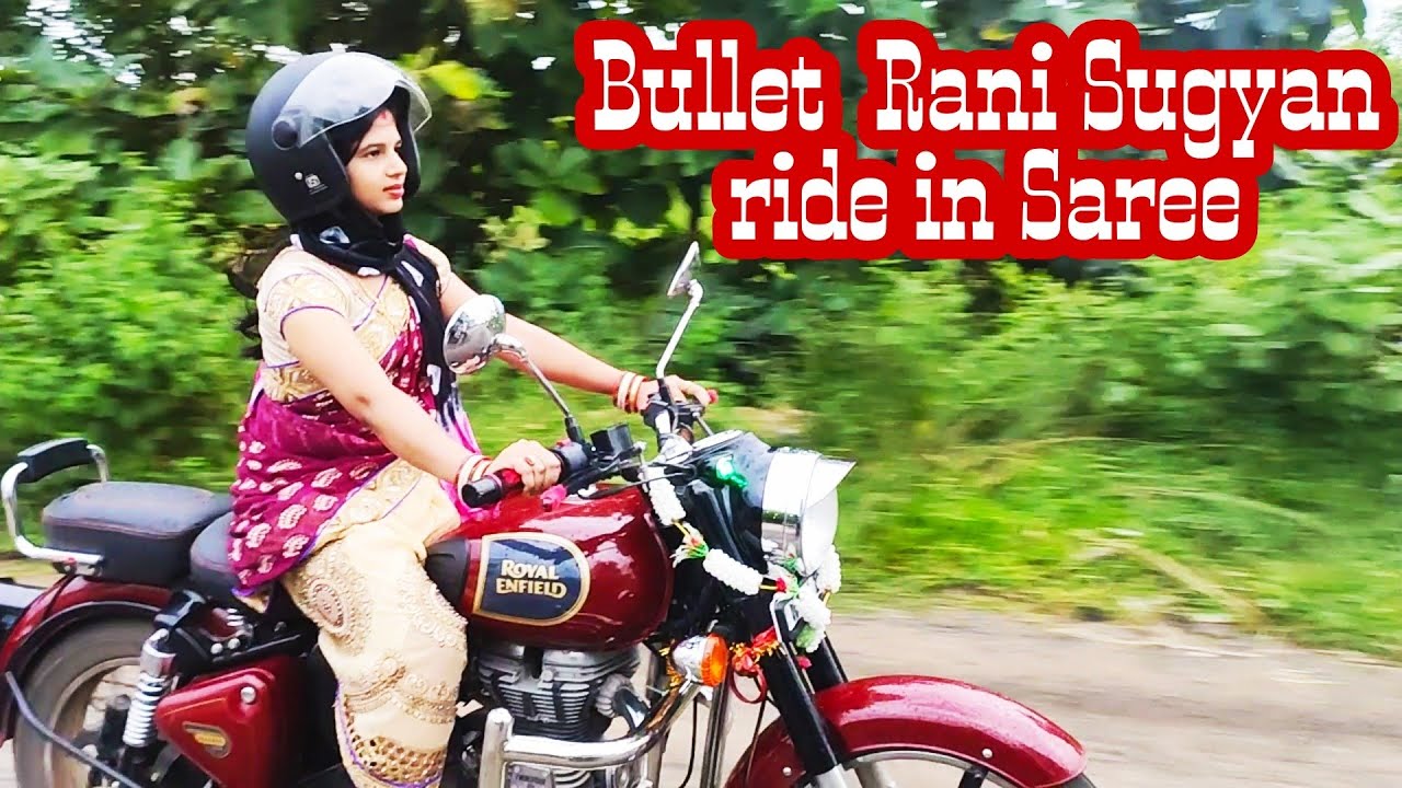 Girl riding bullet bike Lady bike rider, Cute_girl,bike_rider #bullet_rider_girl,#Lady bullet ride