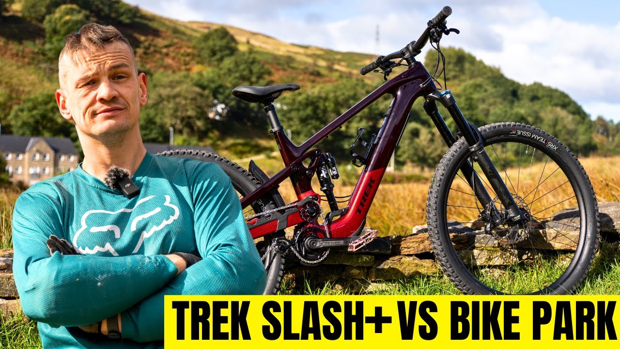 Обзор горного велосипеда Trek Slash+ 9.7 | Справится ли он с байк-парком?