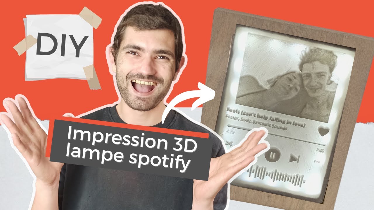 Tutoriel impression 3D lithophanie : DIY Comment réaliser une plaque spotify scannable ?