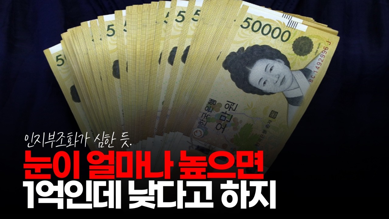 (※시청자댓글) 눈이 얼마나 높으면 1억인데 낮다고 하지 #1억자산 #1억가치 #1억현금