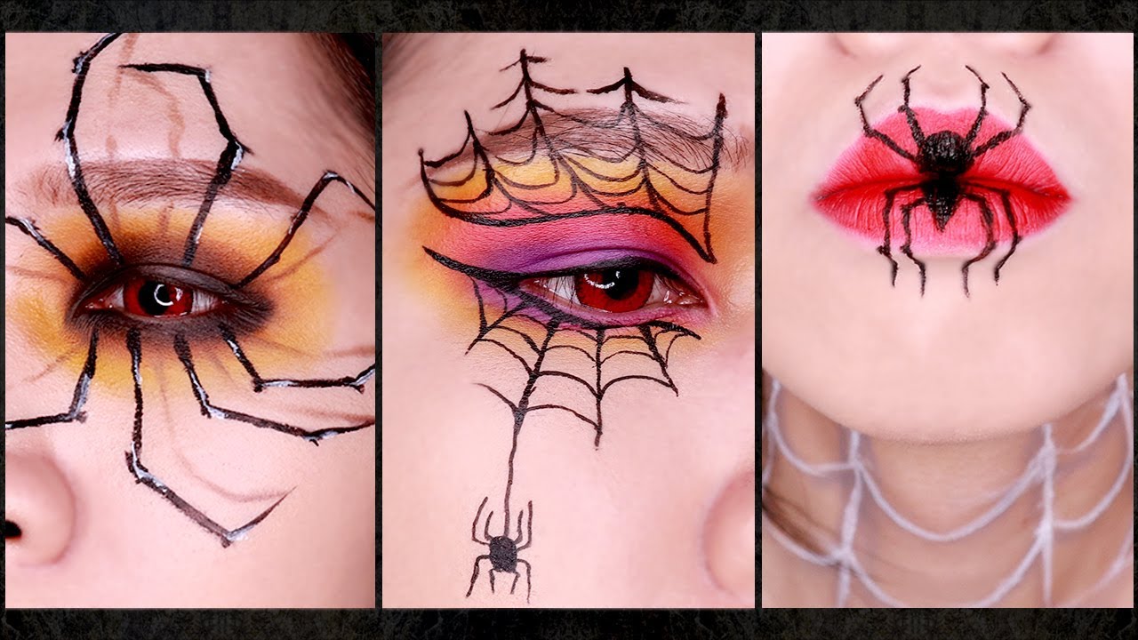 【５分鐘蜘蛛妝】萬聖節最後一秒才化妝也可以驚豔全場｜Last Minute Halloween Spider Look｜Anima 超逆天化妝教學