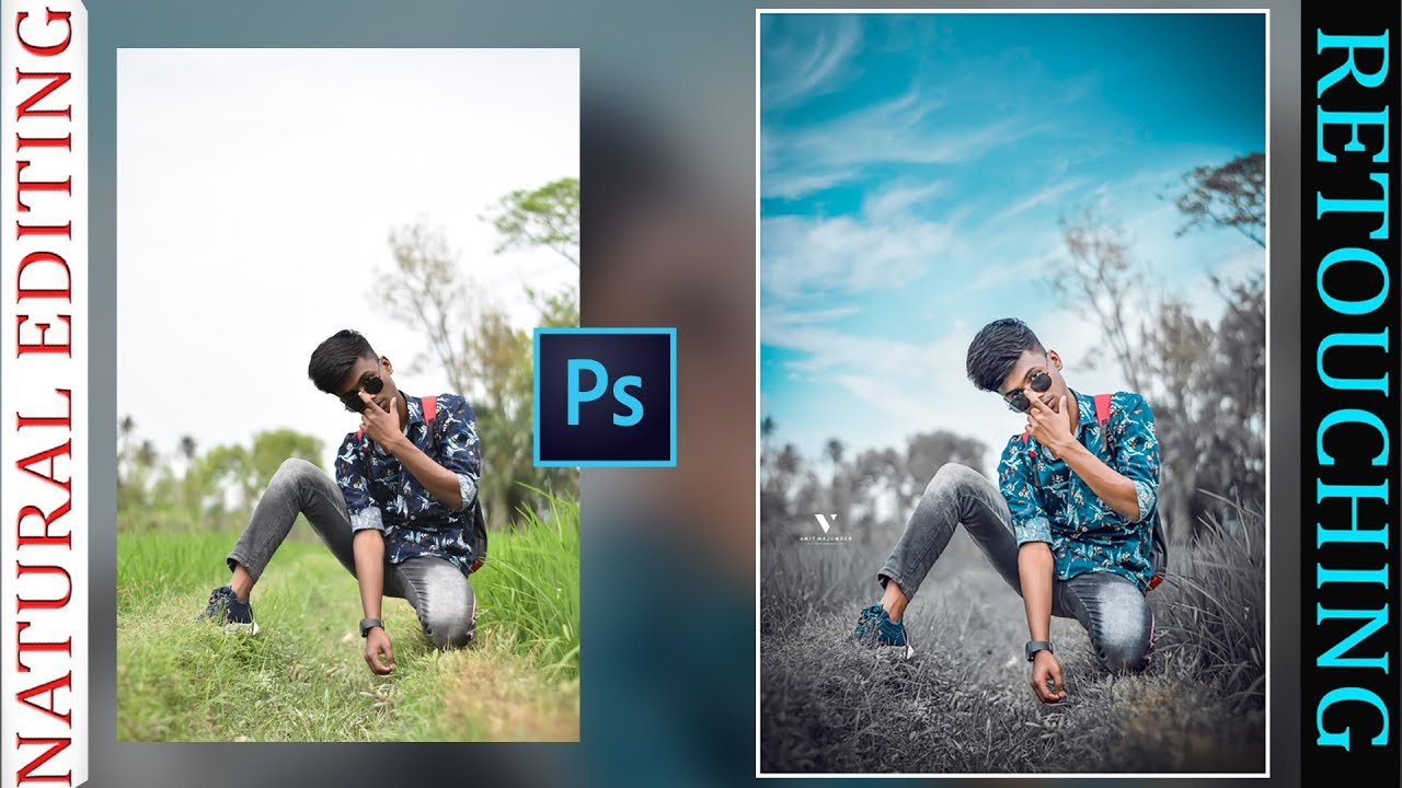 How to edit your photo and skin retouching in photoshop / Natural editing secrets - Amit editz