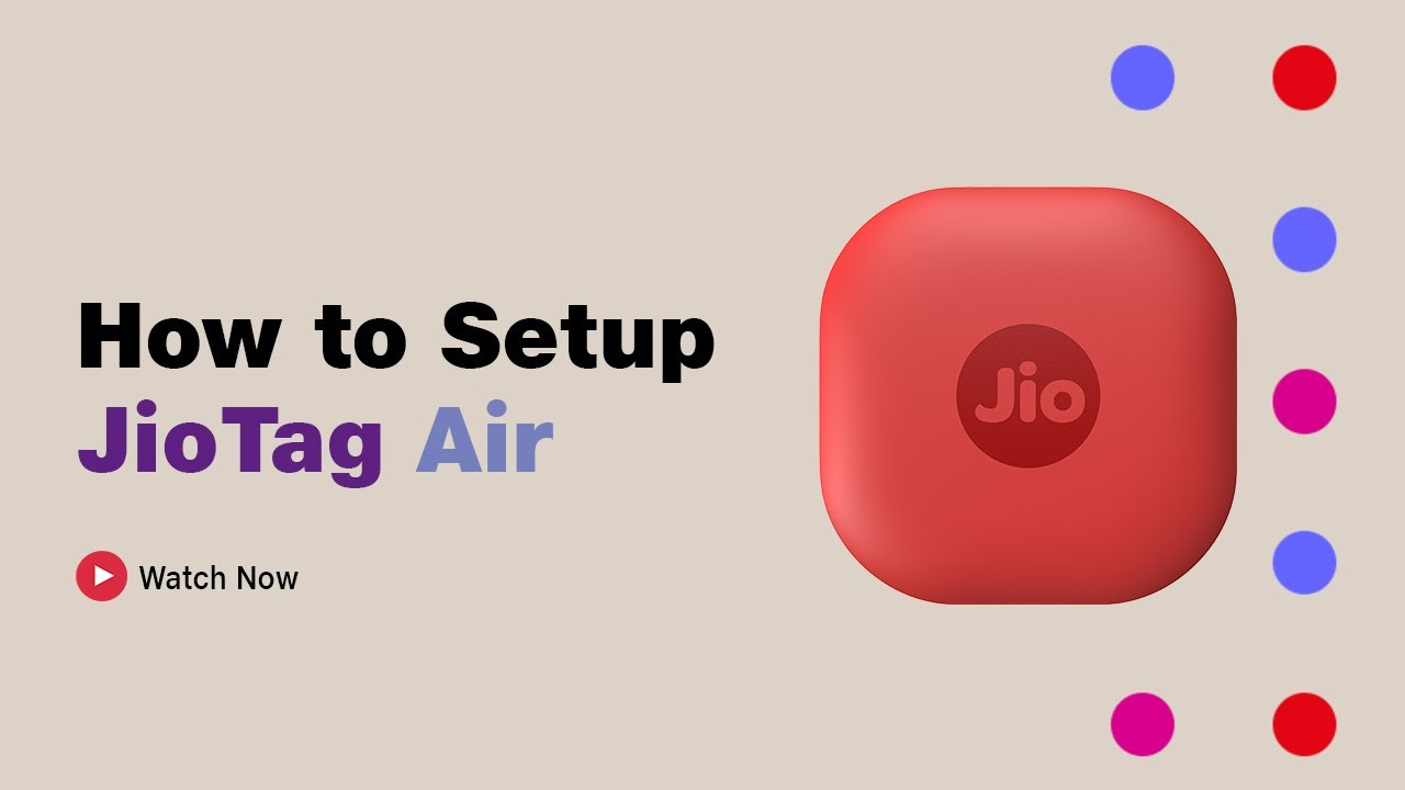 How to setup #JioTagAir