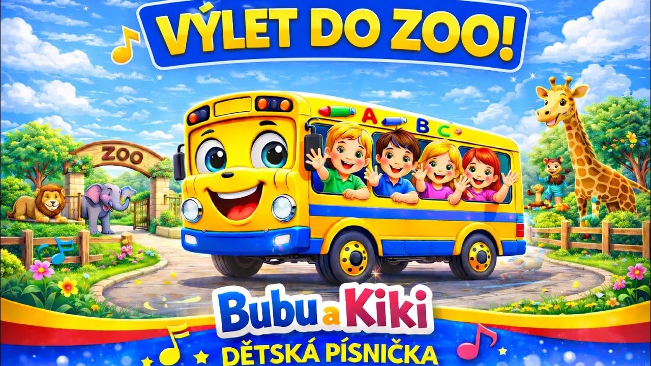 Bubu a Kiki - Jedeme na výlet 🚌 | Veselá písnička pro děti | ZOO | Školka
