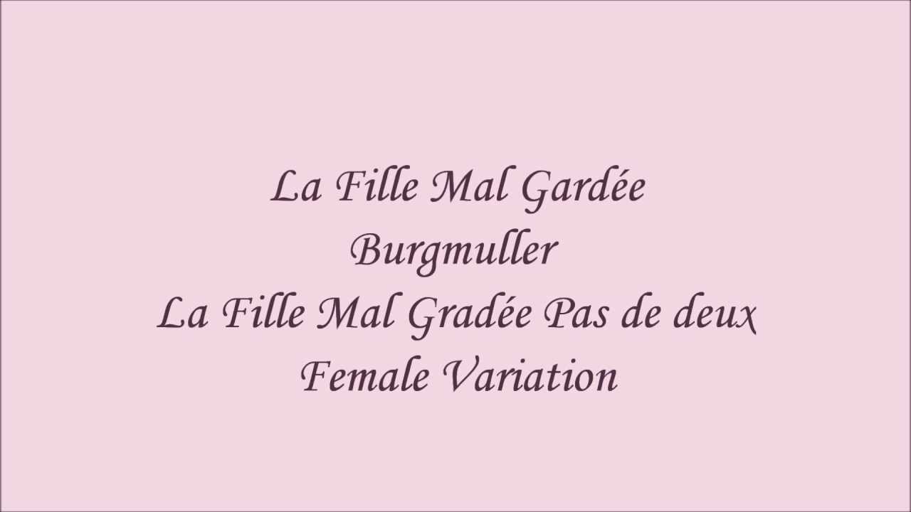La Fille Mal Gardée Variation