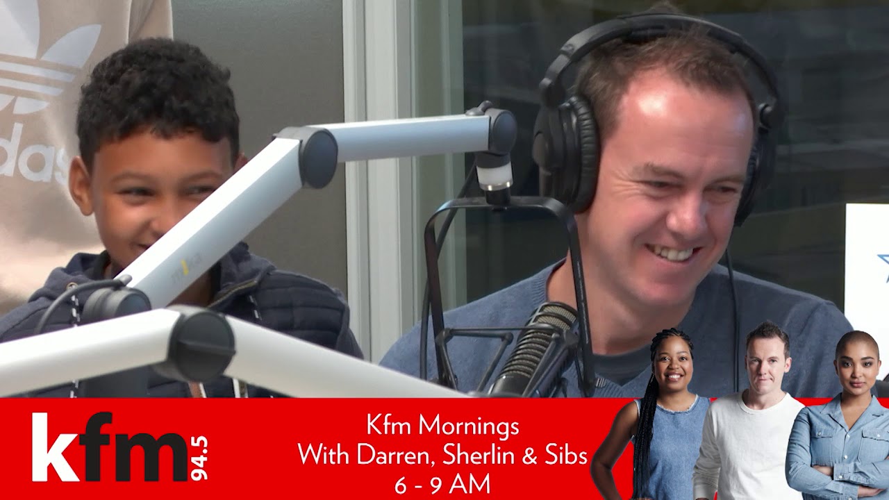 Kfm Mornings with WWE superstars Seth Rollins and Bayley
