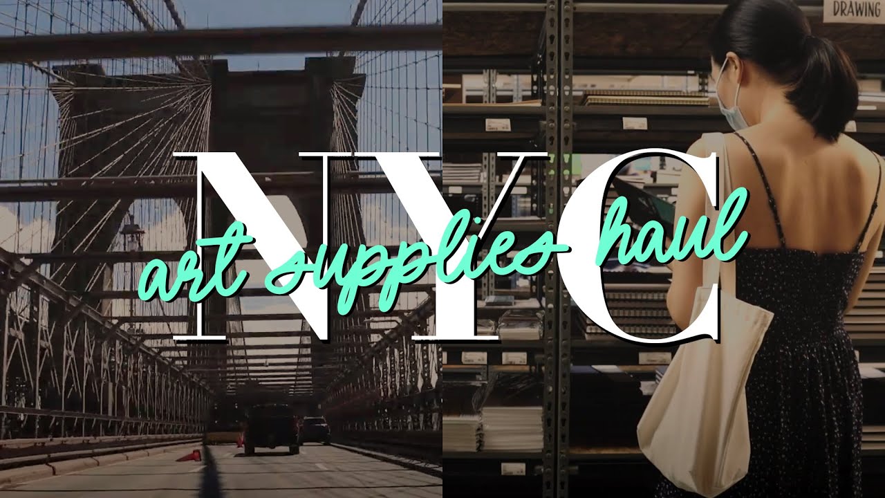 [Studio Vlog] NYC Art supplies store tour + Art supply haul