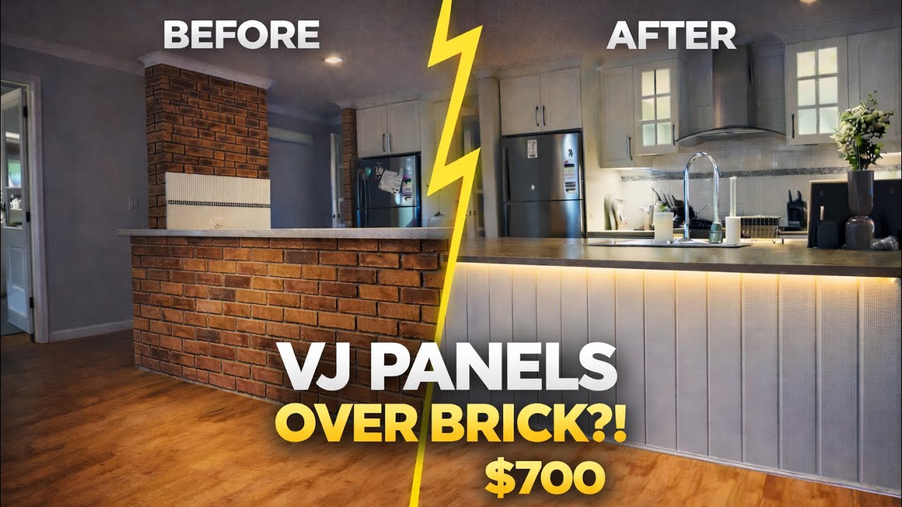 I Installed VJ Panels Over Brick for $700