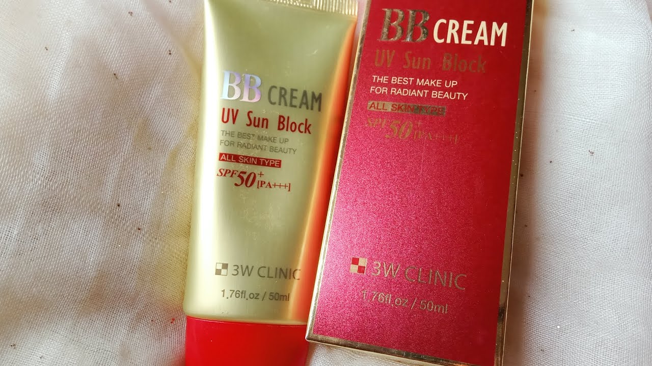 3w clinic bb cream UV sunblock (bb cream with sunscreen) review..#bbcream #sunscreen #review #cream