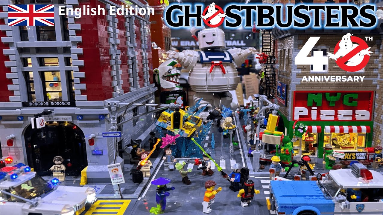 40 YEARS OF GHOSTBUSTERS MOC: 1984 - 2024 Scenes of all movies on LEGO Excibition (English VLOG)