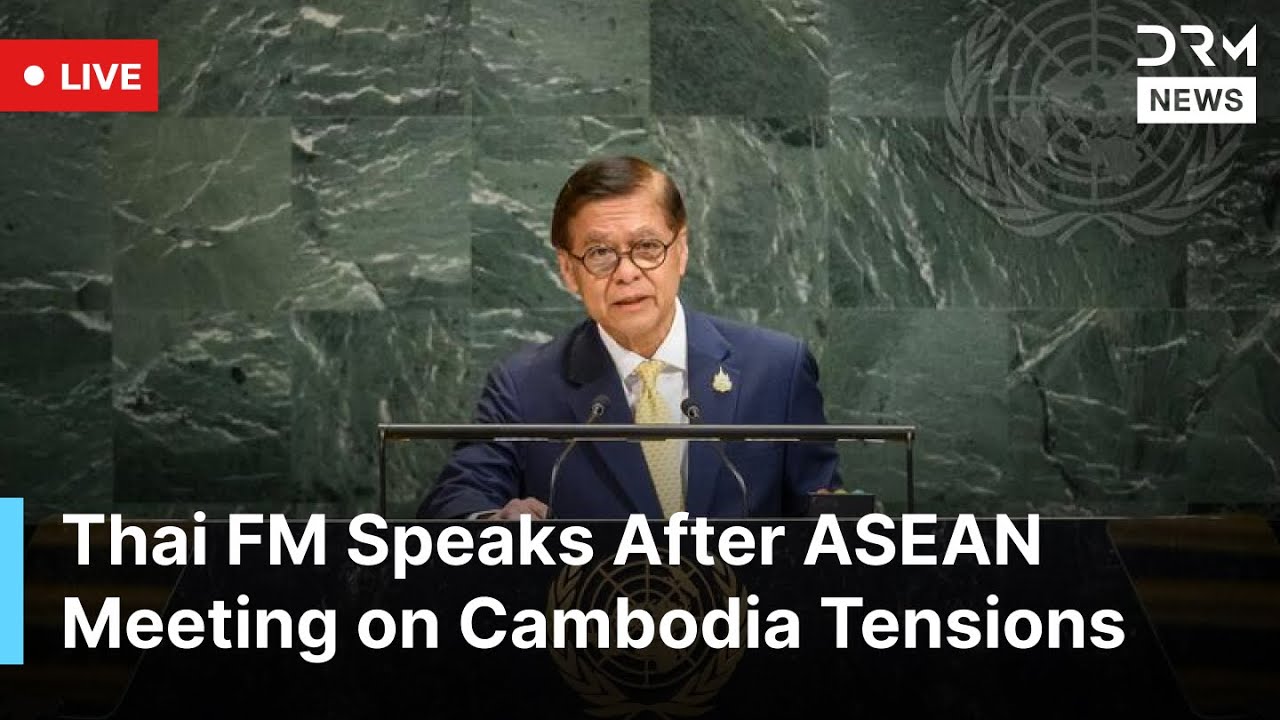 Szef MSZ Tajlandii informuje media po rozmowach ASEAN mających na celu przełom w zakończeniu konfliktu tajlandzko-kambodżańskiego | AC1G