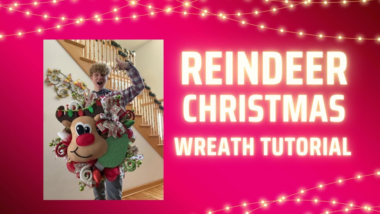 Showstopper reindeer wreath tutorial