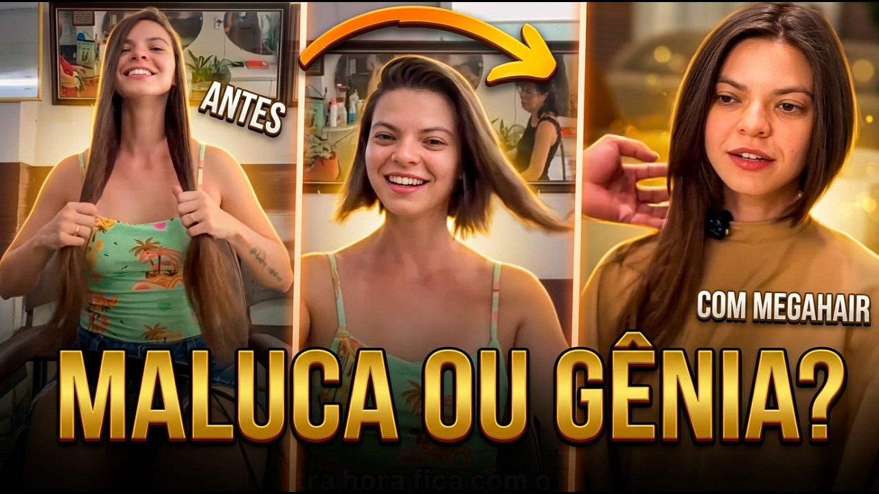 MULHER CORTOU SEU PRÓPRIO CABELO PRA FAZER SEU MEGAHAIR! VEJA ISSO!😮