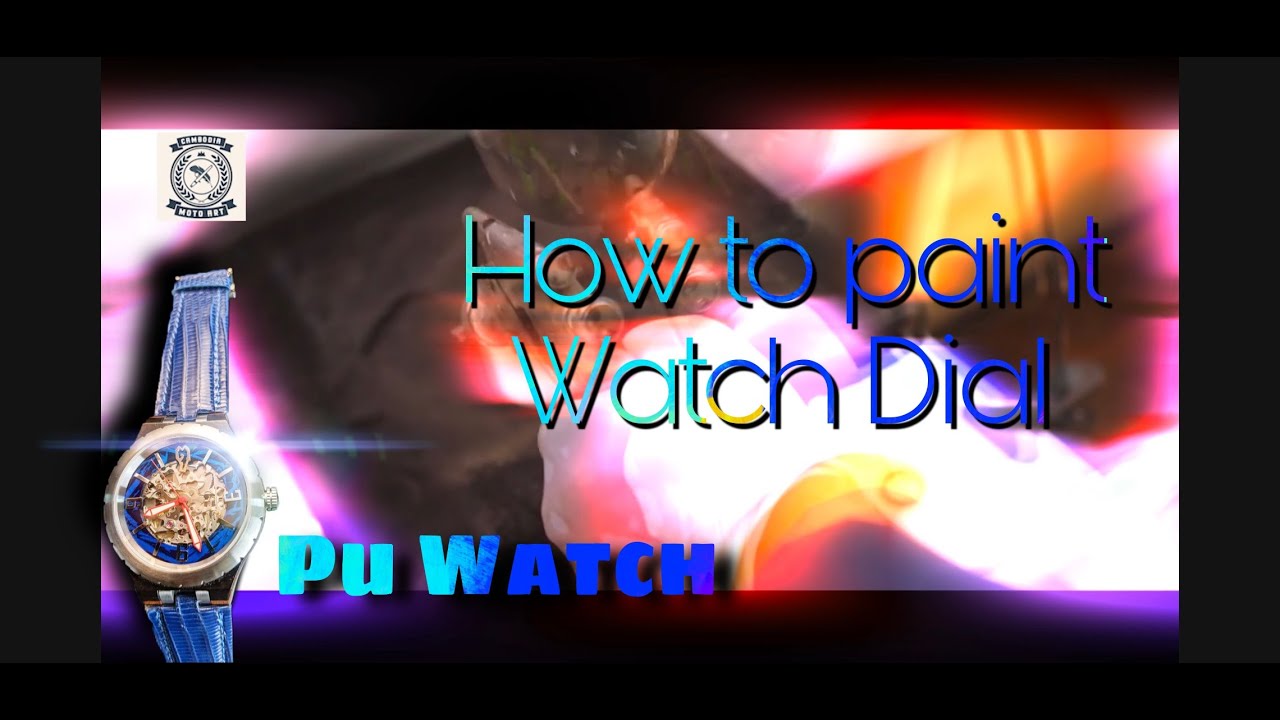 Watch dial | custom watch dial | custom paint watch dial | watch dial art