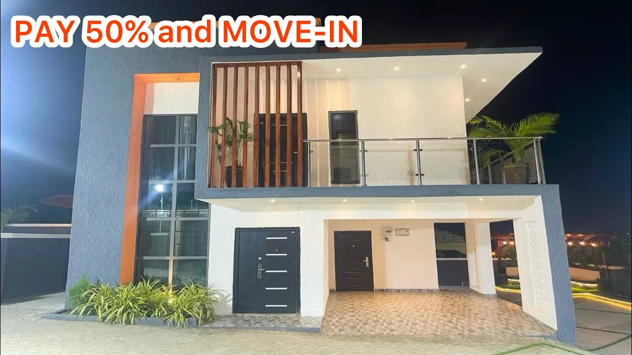 Pay 50% and MOVE-IN - $120K 3Bedroom Beach Breeze Estate House in Accra | House Tour 51