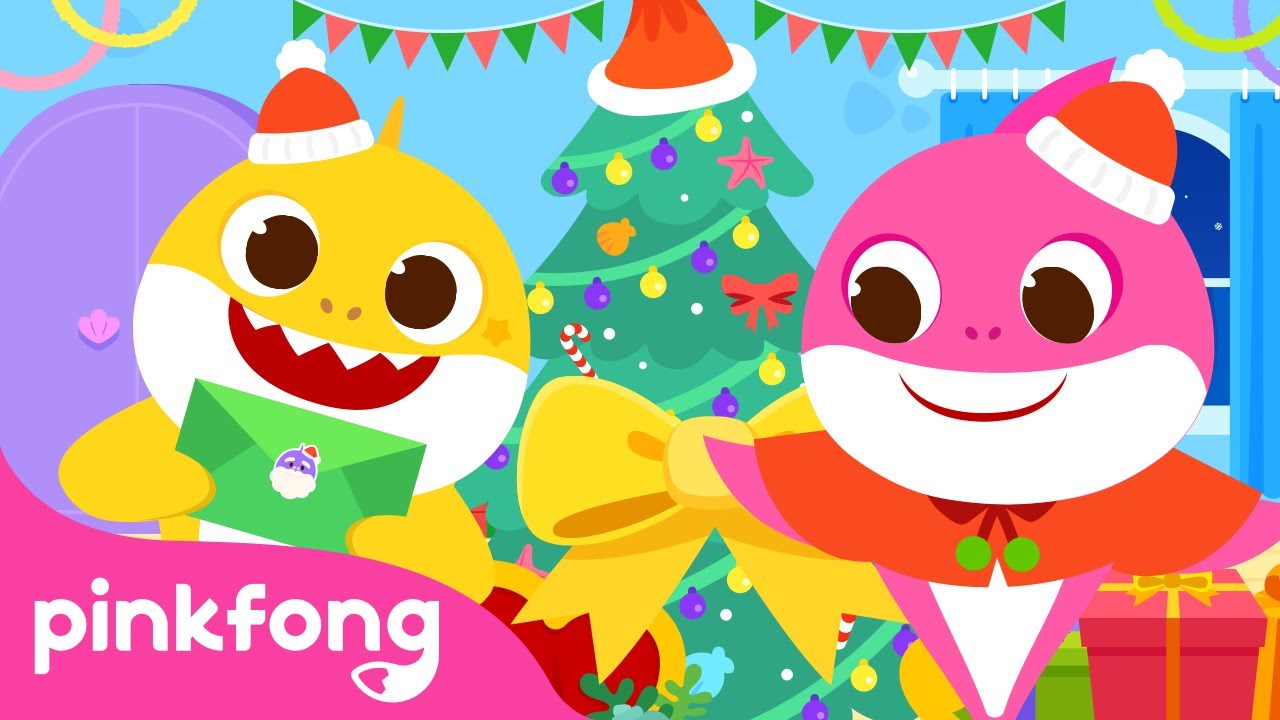 ¡Feliz Navidad con Tiburón Bebé! ❤️💚 | Villancicos de Navidad | Pinkfong Canciones ​Infantiles