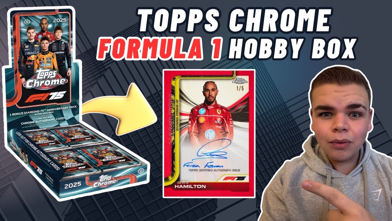 Открываем *НОВЫЙ* коллекционный набор Topps Chrome Formula One F1 2025! | ХАОС!!