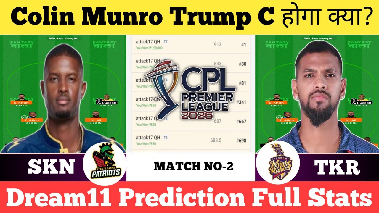 SKNP vs TKR | TKR vs SKNP Dream11 Prediction | SKNP vs TKR Prediction | SKNP vs TKR Today Match |