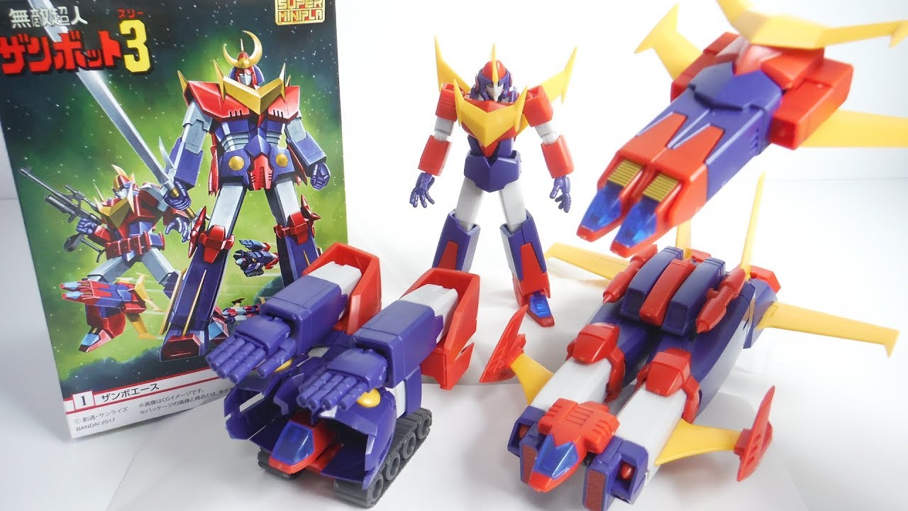『ショートVer.』 Super Mini-pla Zambot 3 全４種 開封 スーパーミニプラ 無敵超人ザンボット３ 食玩 Japanese candy toys